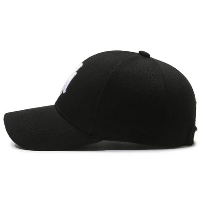 Letter Embroidery Couple Baseball Cap Anti-Sun Adjustable Hip Hop Gorras Breathable Trend Sunscreen and Shading Hat