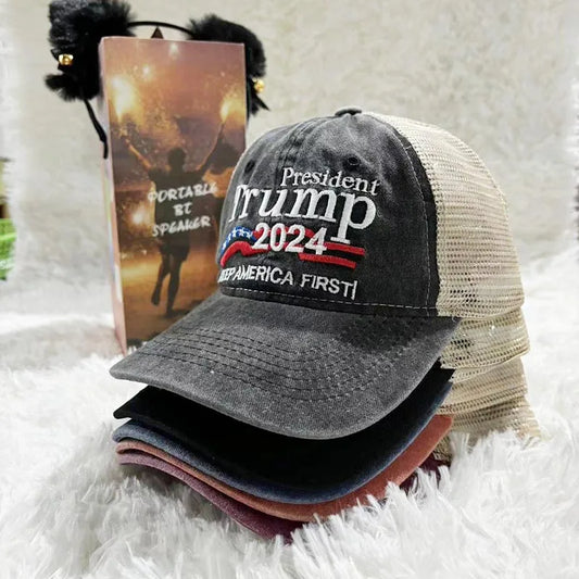 Make America Great Again Donald Trump Baseball Cap 2024 Republican USA Embroidered Hat Snapback President Hat Unisex