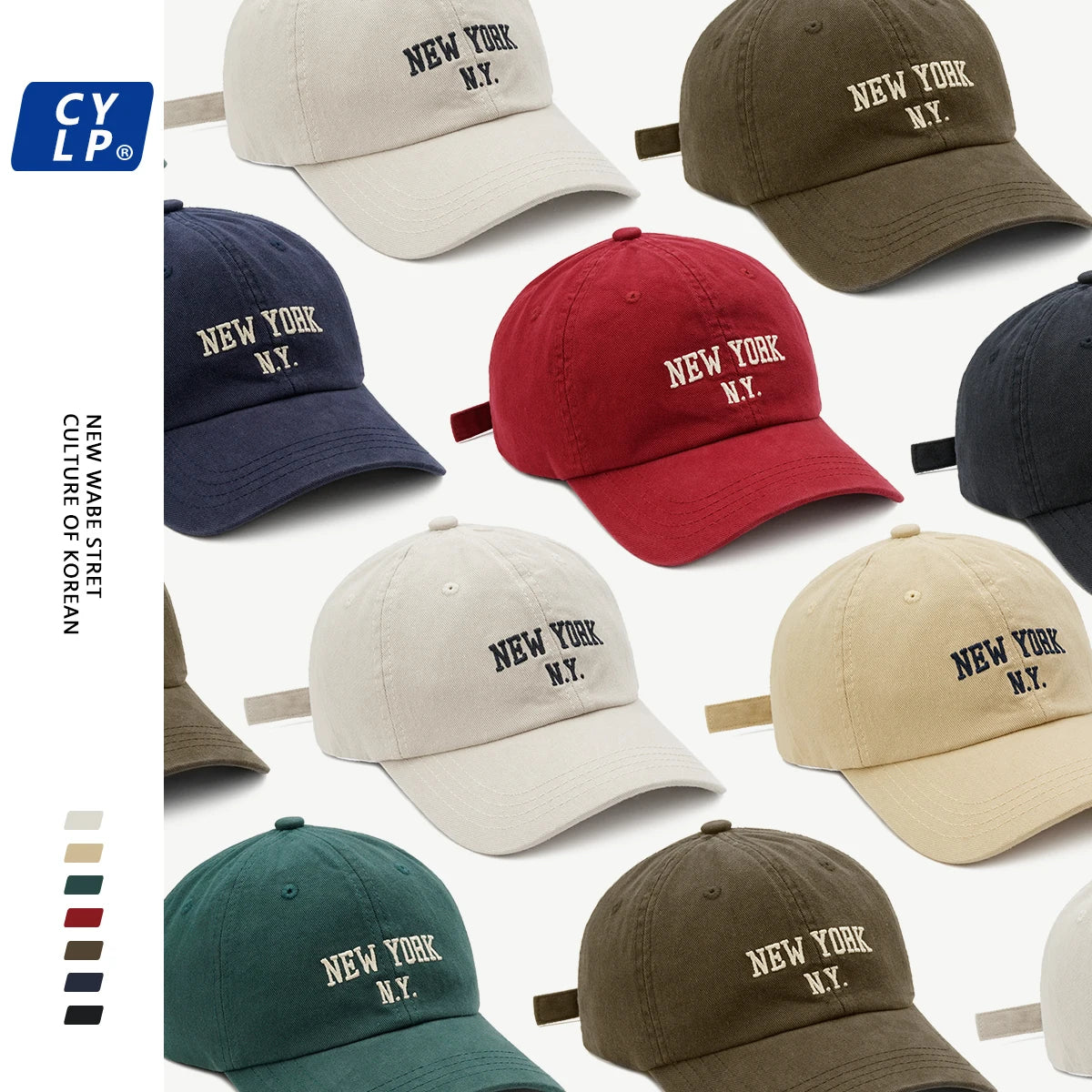 Retro Nostalgia Embroidered Baseball Caps Spring Autumn Women Men Leisure Peaked Hat Outdoor Shade Cotton Adjustable Sports Cap