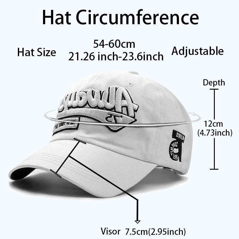 2023 New Outdoor Cotton Baseball Cap For Women Fashion Casual Retro Embroidery Men's Cap Sports Snapback Hat Hip Hop Rebound Cap