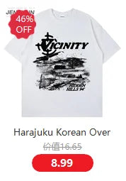 Harajuku 90s Retro Print Racing Cars Graphic Oversized Women Tshirt Hip Hop Short Sleeve T-Shirt Mens Cotton Tops Y2K Streetwear