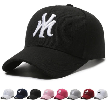 Letter Embroidery Couple Baseball Cap Anti-Sun Adjustable Hip Hop Gorras Breathable Trend Sunscreen and Shading Hat