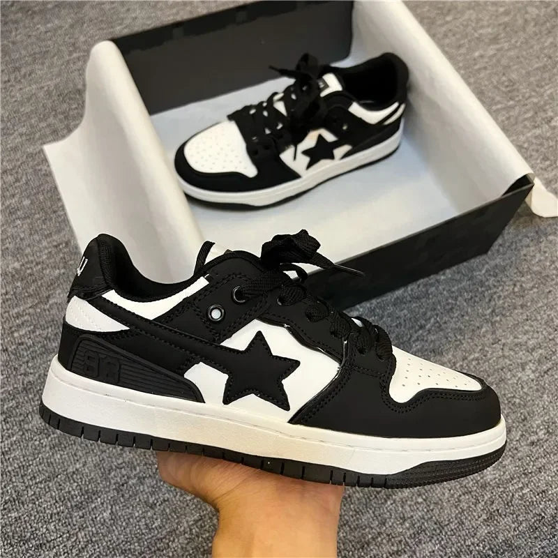 2024 Summer Star Flat Shoes Trend Hot-selling American Casual Shoes College Style Thick-soled Outdoor Breathable Sports Shoes