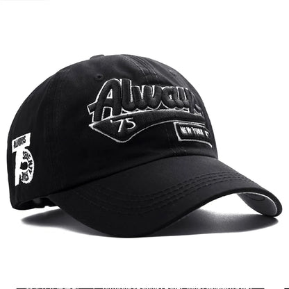 2023 New Outdoor Cotton Baseball Cap For Women Fashion Casual Retro Embroidery Men's Cap Sports Snapback Hat Hip Hop Rebound Cap