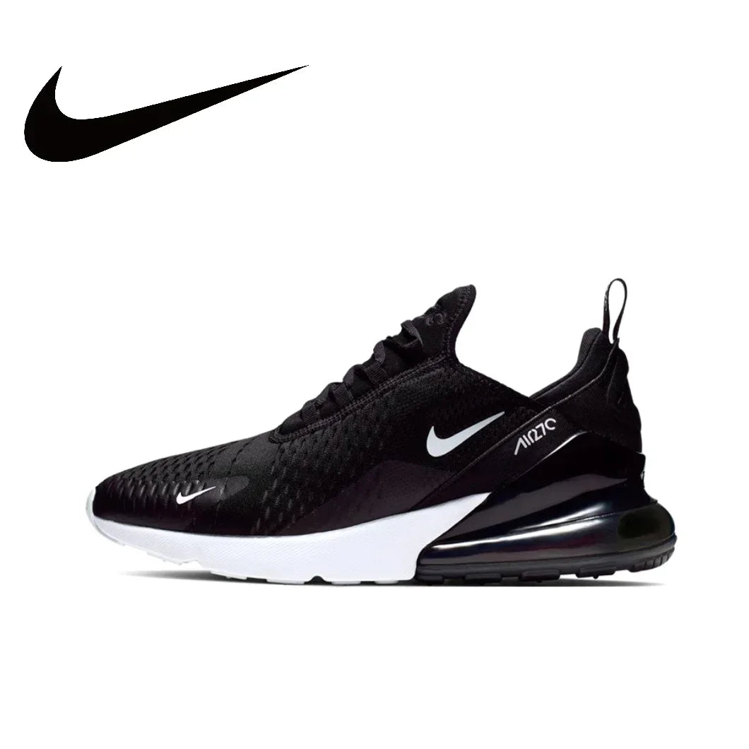 Nike New Air Max 270 Low Men's and Women's Sneakers Trendy Fashion Casual Shoes Comfortable and wearable Sneakers glossy black