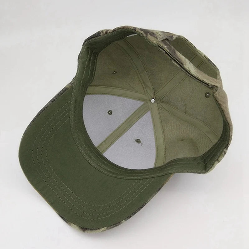 Jungle Leaves Camouflage Cap Men Women Hiking Hunting Casquette Hat Sunscreen Camo Baseball Caps Breathable Cotton Visors 2023