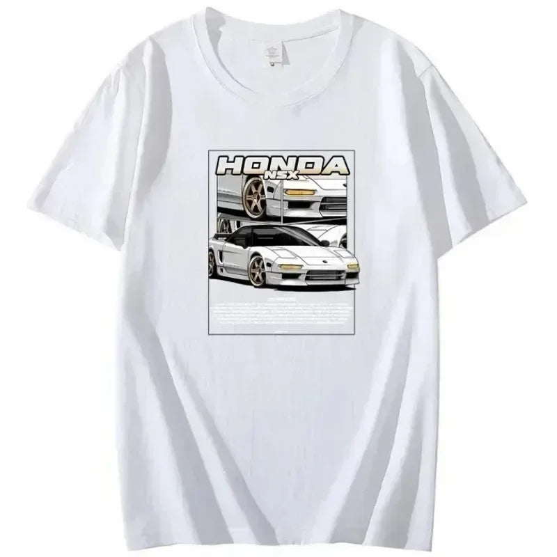 Men's Printed Pattern Car Letter Print T-shirt Perfect Never Ends GT3-RS Printed Cotton Short Sleeve Casual 911 Loose T-shirt