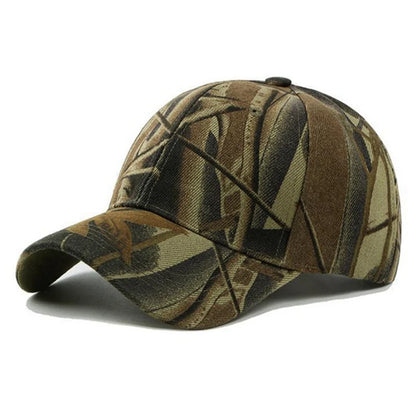 Jungle Leaves Camouflage Cap Men Women Hiking Hunting Casquette Hat Sunscreen Camo Baseball Caps Breathable Cotton Visors 2023