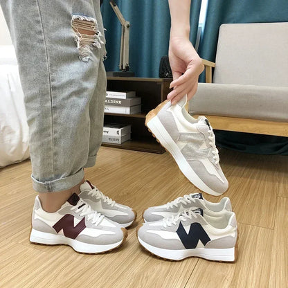 Summer Fashionable Breathable Lace-up Sneakers Women's Casual Thick Sole Sneakers Walking Designer Shoes Women's Sneakers