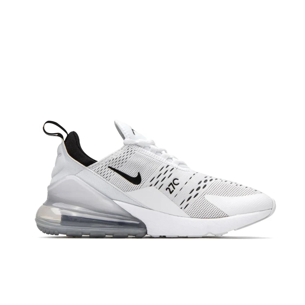 Nike New Air Max 270 Low Men's and Women's Sneakers Trendy Fashion Casual Shoes Comfortable and wearable Sneakers glossy black