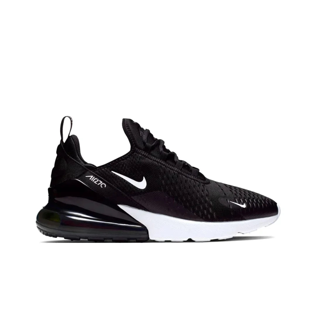 Nike New Air Max 270 Low Men's and Women's Sneakers Trendy Fashion Casual Shoes Comfortable and wearable Sneakers glossy black