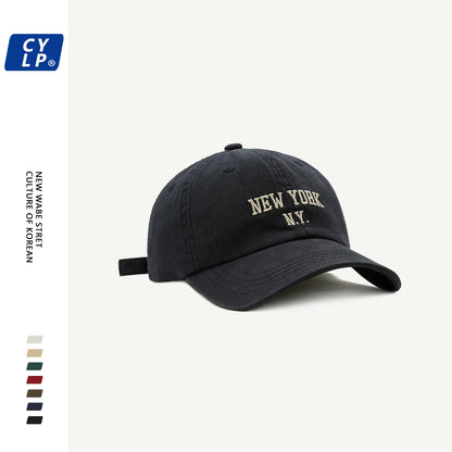 Retro Nostalgia Embroidered Baseball Caps Spring Autumn Women Men Leisure Peaked Hat Outdoor Shade Cotton Adjustable Sports Cap