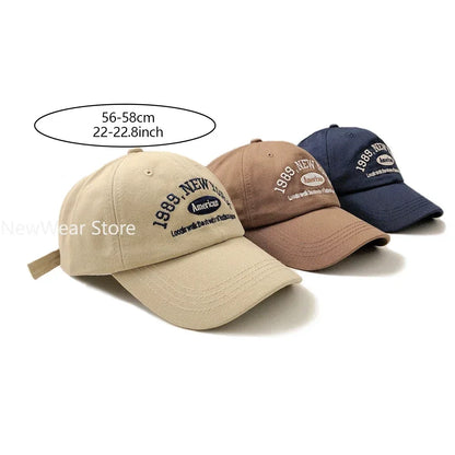 Soft Cotton Snapback Cap New Letters Embroidery Unisex Baseball Hats for Men Women Outdoor Sports Dad Trucker Hat Casquette