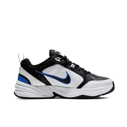 Nike Air Monarch 4 Low Men's and Women's Sneakers Classic Retro Casual clunky shoes Cushioned comfort Sneakers White&Silver