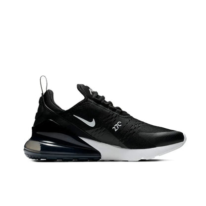 Nike New Air Max 270 Low Men's and Women's Sneakers Trendy Fashion Casual Shoes Comfortable and wearable Sneakers glossy black