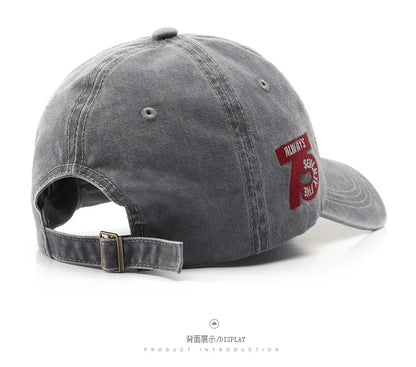 2022 Summer Women Men Baseball Cap Fashion Letter Embroidery Snapback Hat Vintage Washed Cotton Unisex Hip Hop Sun Hat Casquette